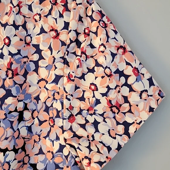 EUC TALBOTS Floral Dress SZ 8P Light Colors And Shades Of Blue - Picture 7 of 11